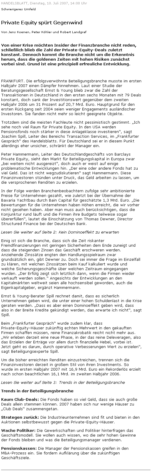 Private Equity geht auf dem Zahnfleisch 109702