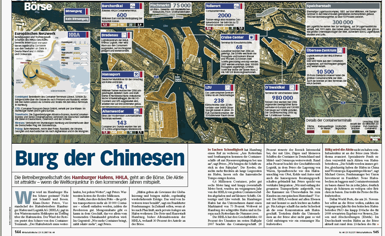 Hamburger Hafen macht sich fein. HHLA Neuemission 128937