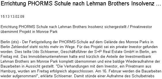 Entgeht LEHMAN dem Eigentümer-Wechsel, den das Unternehmen durch den hier http://chapter11 216799