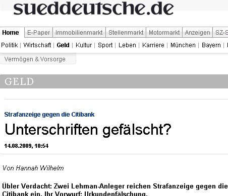 Welche LEHMAN-Producte sind davon betroffen? 259092