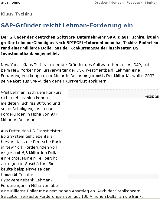 Lehman Brothers Holdings Inc. (LEH) 271692