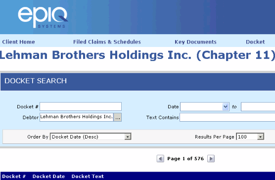 Lehman Brothers Holdings Inc. (LEH) 273552