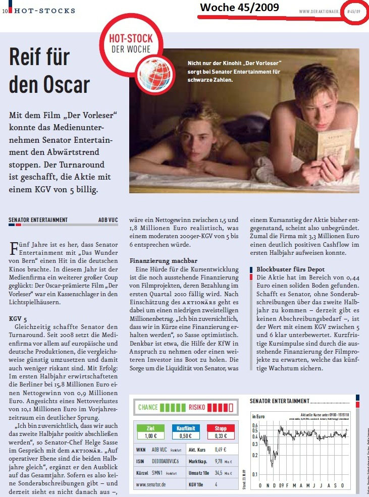 Senator - Tournaround beginnt jetzt ? 378917