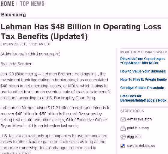 Lehman Brothers Holdings Inc. (LEH) 293301