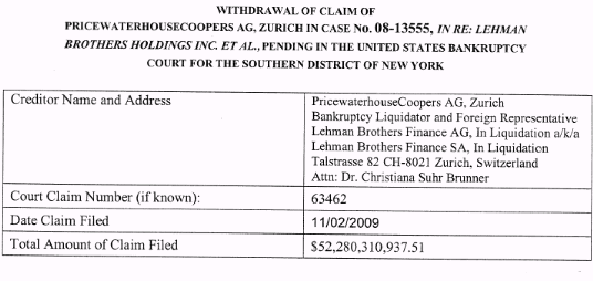 Lehman Brothers Holdings Inc. (LEH) 311207