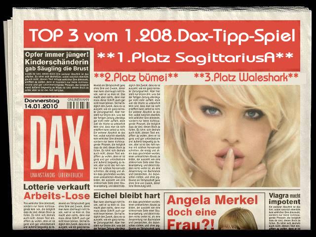 1.209.DAX Tipp-Spiel, Freitag, 15.01.10 291516