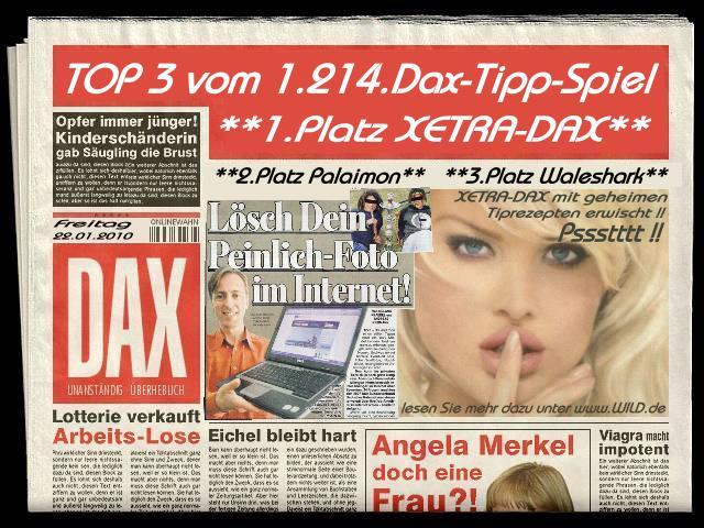 1.215.DAX Tipp-Spiel, Montag, 25.01.10 293912