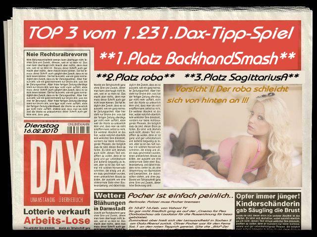 1.232.DAX Tipp-Spiel, Mittwoch, 17.02.10 300019