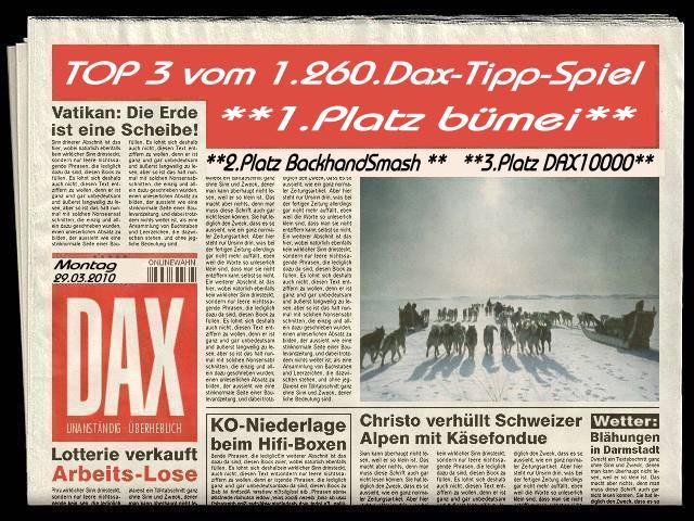 1.261.DAX Tipp-Spiel, Dienstag, 30.03.10 310139