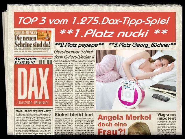 1.276.DAX Tipp-Spiel, Donnerstag, 22.04.10 314661