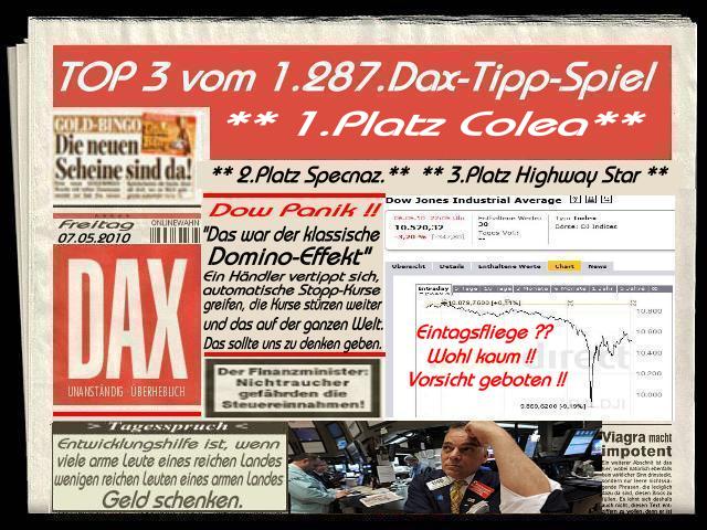 1.288.DAX Tipp-Spiel, Montag, 10.05.10 318711