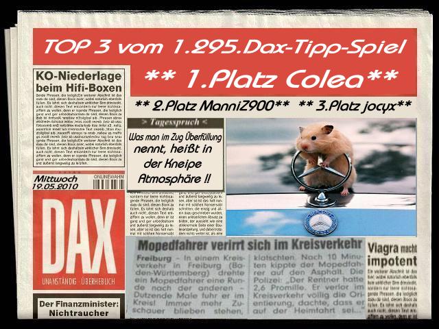 1.296.DAX Tipp-Spiel, Donnerstag, 20.05.10 321222