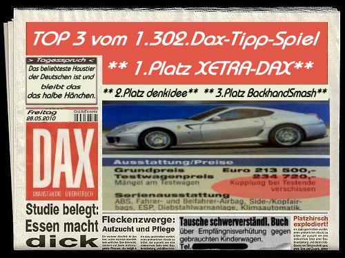 1.303.DAX Tipp-Spiel, Montag, 31.05.10 323111