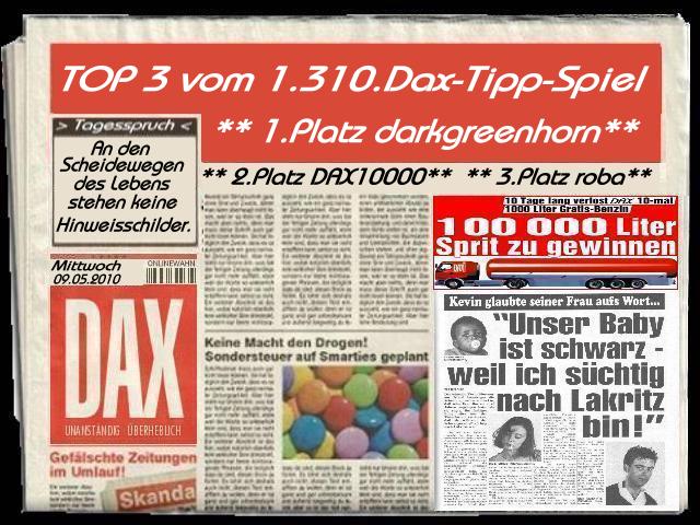 1.311.DAX Tipp-Spiel, Donnerstag, 10.06.10 325517