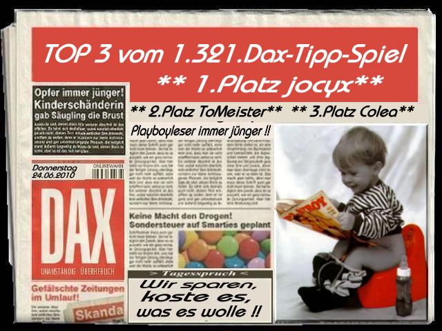 1.322.DAX Tipp-Spiel, Freitag, 25.06.10 328566