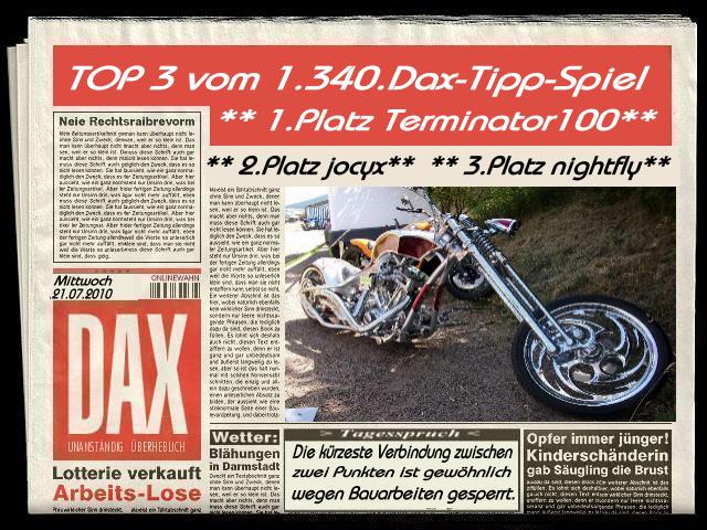 1.341.DAX Tipp-Spiel, Donnerstag, 22.07.10 333385
