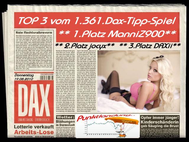 1.362.DAX Tipp-Spiel, Freitag, 20.08.10 339012