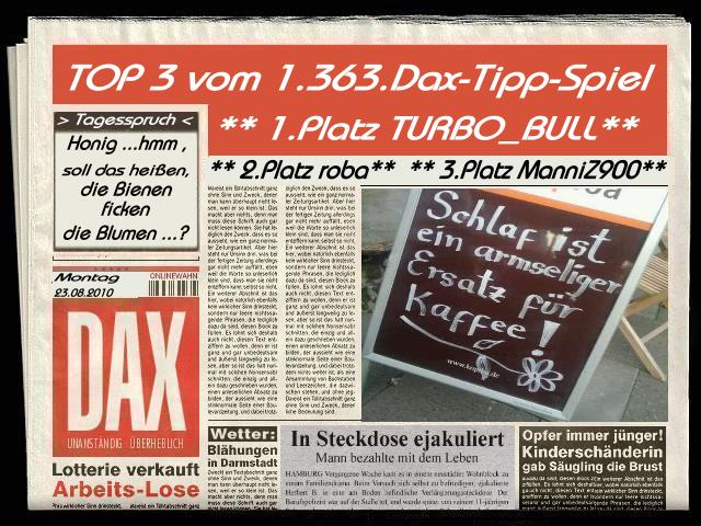 1.364.DAX Tipp-Spiel, Dienstag, 24.08.10, 17.45 Uh 339817