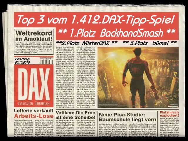 1.413.DAX Tipp-Spiel, Montag, 01.11.10 354809