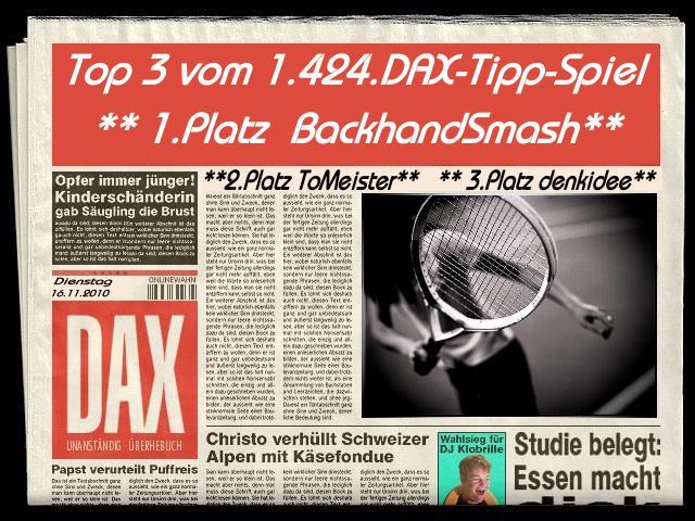 1.425.DAX Tipp-Spiel, Mittwoch, 17.11.10 358916