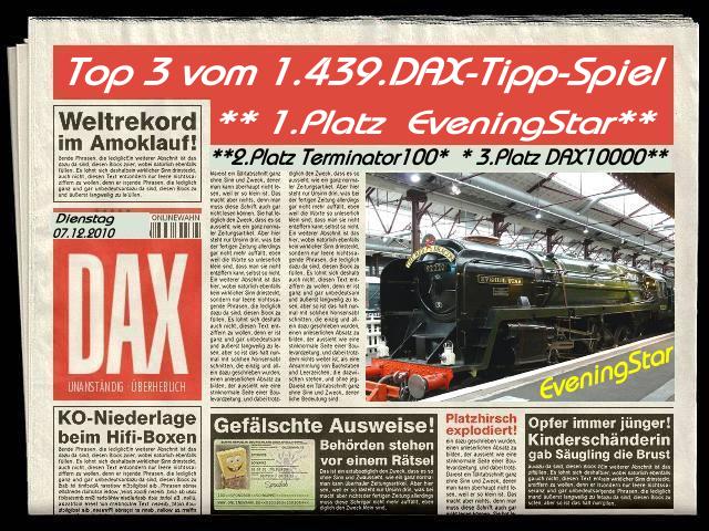 1.440.DAX Tipp-Spiel, Mittwoch, 08.12.10 364153