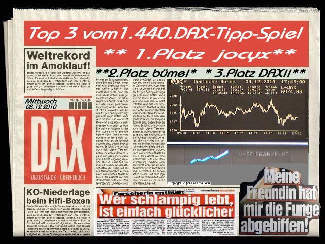 1.441.DAX Tipp-Spiel, Donnerstag, 09.12.10 364463