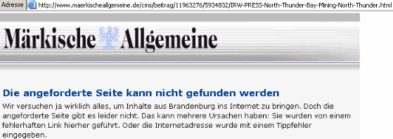 North Thunder Bay Mining +465% 373317