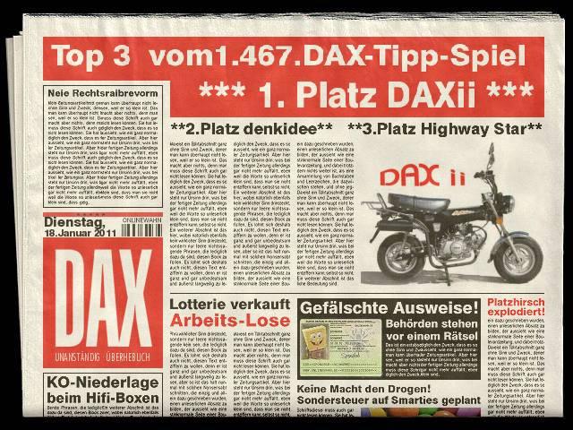 1.468.DAX Tipp-Spiel, Mittwoch, 19.01.2011 373946