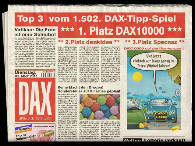 1.503.DAX Tipp-Spiel, Mittwoch, 09.03.11 386897