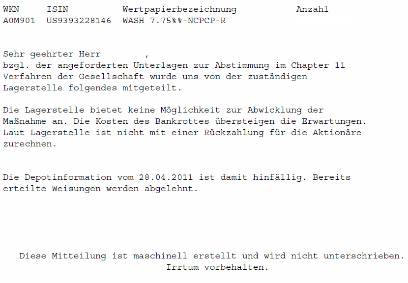 Wamu WKN 893906 News ! 400659