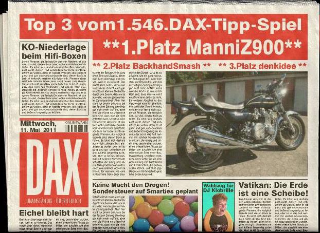 1.547.DAX Tipp-Spiel, Donnerstag , 12.05.11 402156