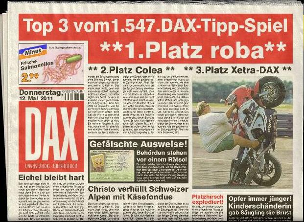 1.548.DAX Tipp-Spiel, Freitag , 13.05.11 402616
