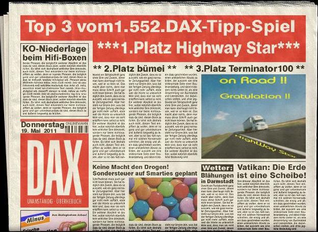 1.553.DAX Tipp-Spiel, Freitag, 20.05.11 404775