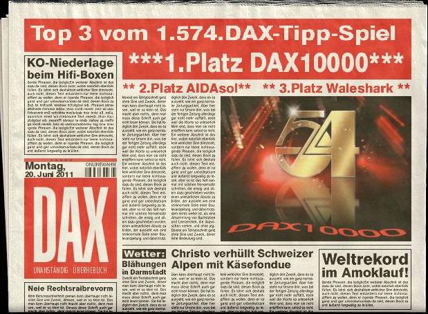 1.575.DAX Tipp-Spiel, Dienstag, 21.06.2011 413919