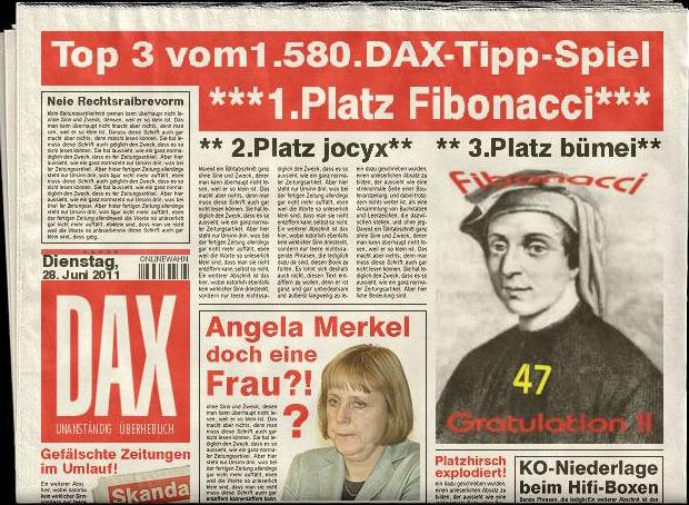 1.581.DAX Tipp-Spiel, Mittwoch, 29.06.2011 415983