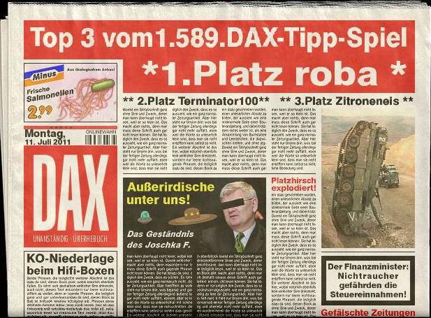 1.590.DAX Tipp-Spiel, Dienstag, 12.07.2011 419603