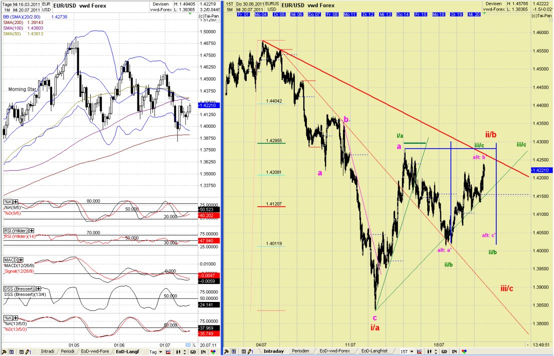 Elliott Wave EUR/USD daily 422539