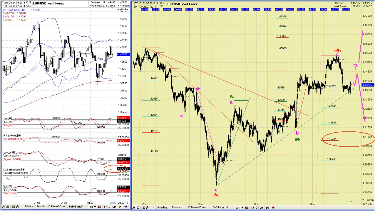 Elliott Wave EUR/USD daily 424964