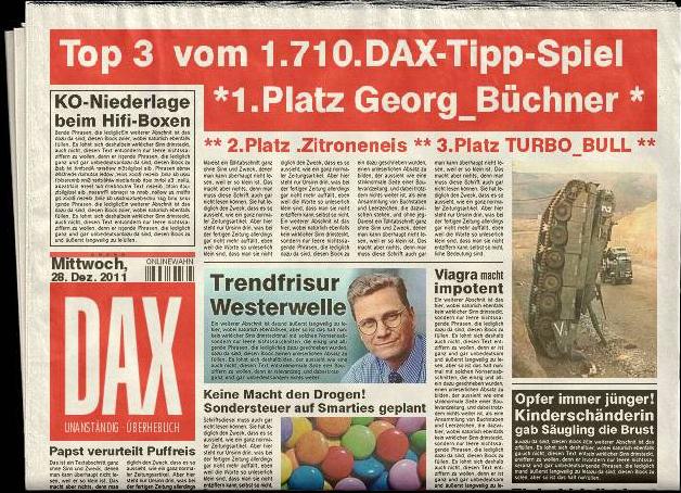 1.711.DAX Tipp-Spiel, Donnerstag, 29.12.2011 471634