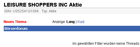 Actien ohne eigenen THREAD: 509537