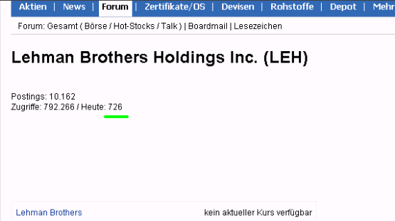Lehman Brothers Holdings Inc. (LEH) 526296