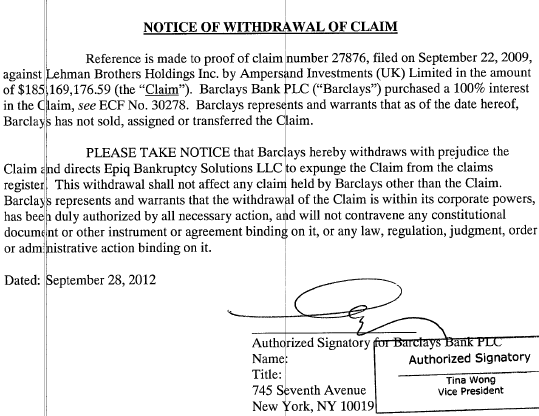 Lehman Brothers Holdings Inc. (LEH) 546138