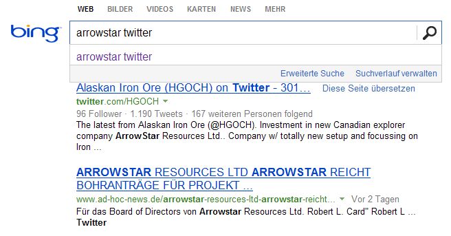 Arrowstar Resources Ltd: tatsächlich neue Chancen? 585009