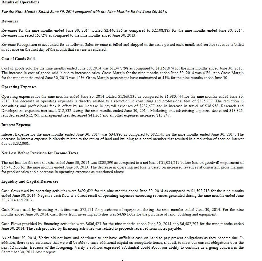 Positive Zukunft mit Verity Corp.(VRTY) 783039