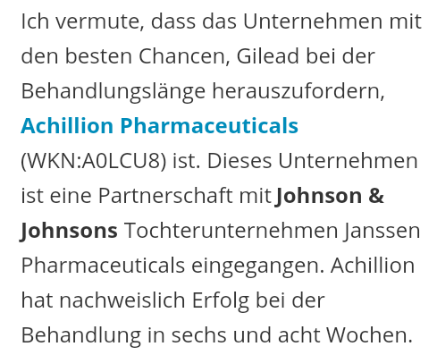 Achillion Pharmaceuticals 865495