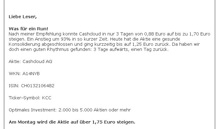 Cashcloud IPO - interessant? 915179
