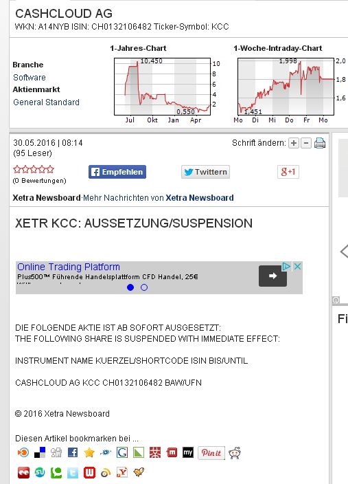 Cashcloud IPO - interessant? 917046