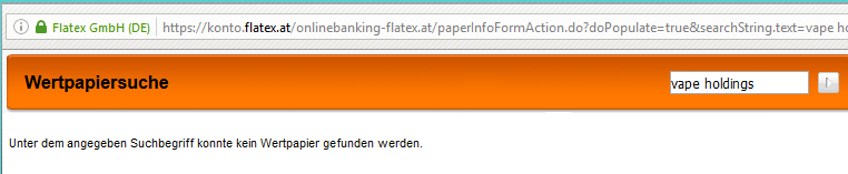 Vape Holdings mit positiven Signalen und Comeback? 984834