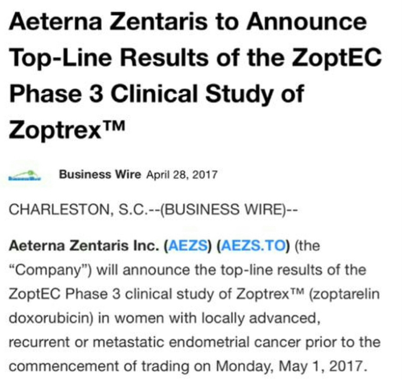 AEZS Transformation zum Big Player 987032