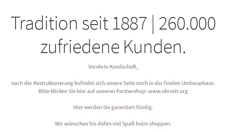 Uhr.de AG - der neue Star am Online-Himmel? 1008114